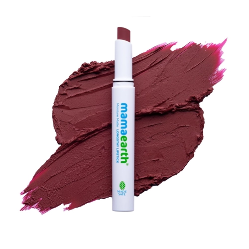 Moisture Matte Longstay Lipstick with Avocado Oil & Vitamin E for 12 Hour Long Stay-01- 2 g-PlumPunch